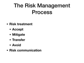 CNIT 160: Ch 3b: The Risk Management Life Cycle Slide 8