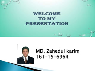 MD. Zahedul karim
161-15-6964
 