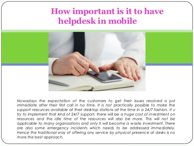 How Important Is It To Have Helpdesk In Mobile