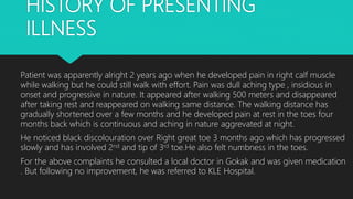 Peripheral Vascular Disease Case Presentation | PPTX