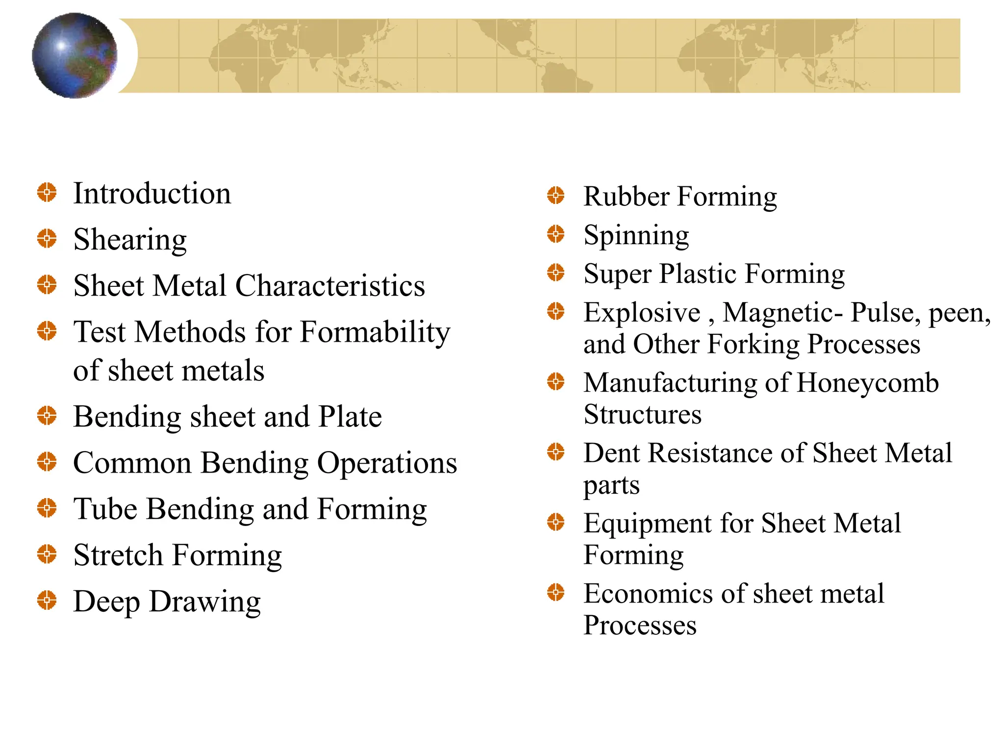 Sheet Metal Forming Process Presentation | PPT