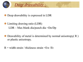 Formability Vs Drawability Sheet Metal Forming Process Presentation | PPT
