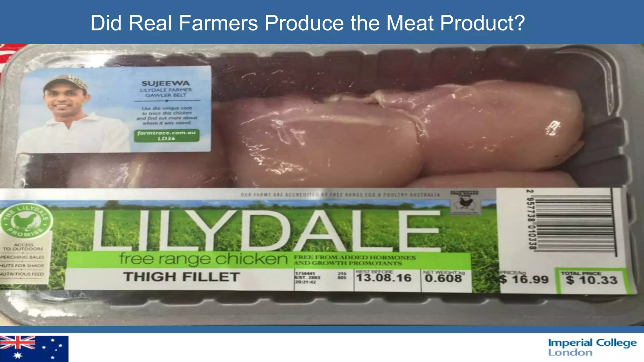 Did Real Farmers Produce the Meat Product?
 