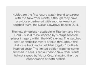 hublot ny giants watch