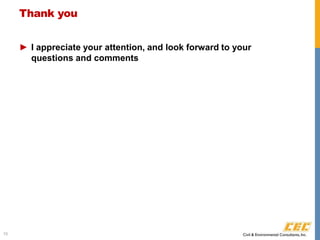 Thank you
► I appreciate your attention, and look forward to your
questions and comments
10
 