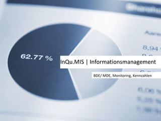 InQu.MIS | Informationsmanagement
BDE/ MDE, Monitoring, Kennzahlen
Bildquelle:peepo(istock)
 