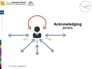 © Vincent Giolito - vgiolito@ulb.ac.be
Acknowledging
errors
 