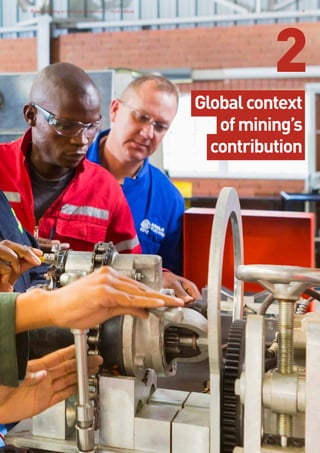 Role of mining in national economies – third edition 9
2
Globalcontext
ofmining’s
contribution
Role of mining in national economies – third edition 9
 
