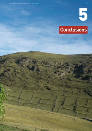 5
Conclusions
Role of mining in national economies – third edition 57
 