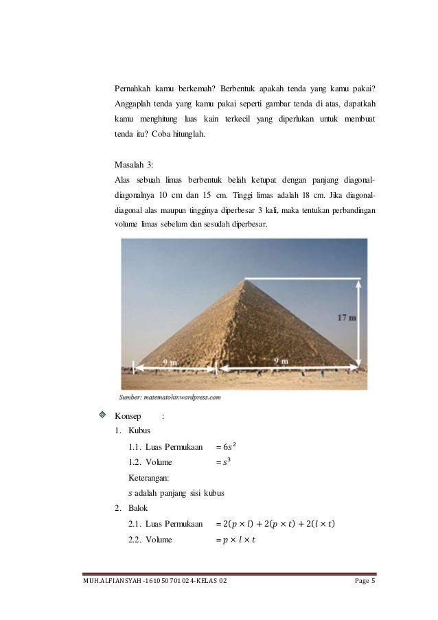 PENERAPAN TEORI BELAJAR VAN HIELE PADA MATERI BANGUN RUANG PENERAPAN TEORI BELAJAR VAN HIELE PADA MATERI BANGUN RUANG