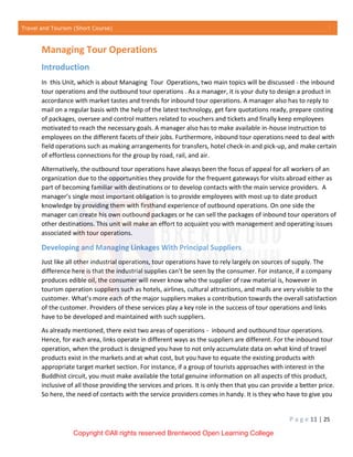 Travel and Tourism Basic Concepts to study | PDF