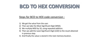 Code Conversion in 8085 Microprocessor | PPTX | Programming Languages ...