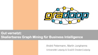 Gut vernetzt:
Skalierbares Graph Mining für Business Intelligence
André Petermann, Martin Junghanns
Universität Leipzig & ScaDS Dreden/Leipzig
 