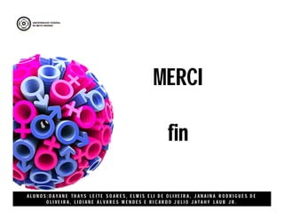 A L U N O S : D A Y A N E T H A Y S L E I T E S O A R E S , E L M I S E L I D E O L I V E I R A , J A N A I N A R O D R I G U E S D E
O L I V E I R A , L I D I A N E Á L V A R E S M E N D E S E R I C A R D O J U L I O J A T A H Y L A U B J R .
MERCI
fin
 