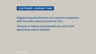 @BennoLoewenberg
  CUSTOMER JOURNEY MAP 
Diagramming the elements of a customer experience
path from the customer’s point ...