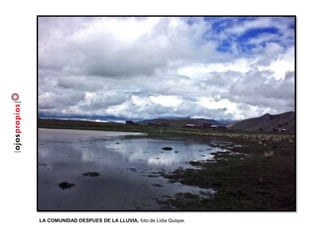 LA COMUNIDAD DESPUES DE LA LLUVIA, foto de Lidia Quispe.
 