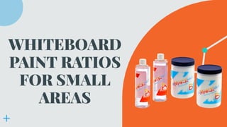 WHITEBOARD PAINT RATIOS FOR SMALL AREAS