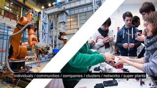 individuals / communities / companies / clusters / networks / super plants
 