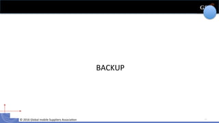©	
  2016	
  Global	
  mobile	
  Suppliers	
  Associa6on	
  	
   19	
  
BACKUP	
  
 