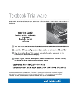 Trialware Project Management: A Strategic Managerial Approach - 10th Edition | PDF