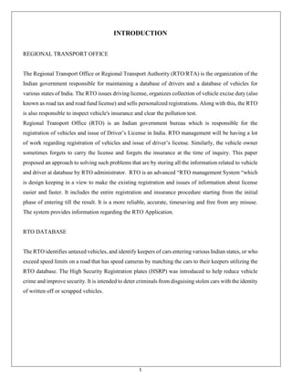 Problems faced by RTO users | PDF