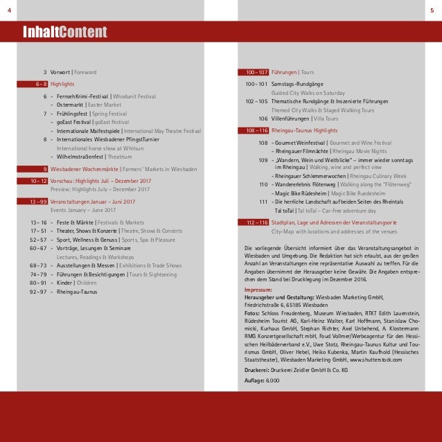 Wiesbaden Events 1 Halbjahr 2017