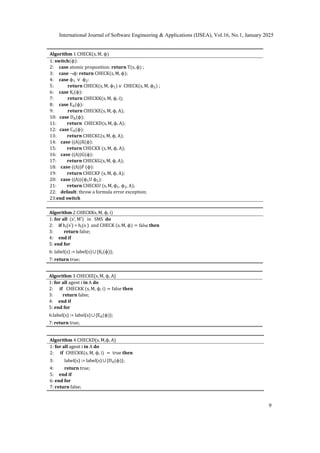 MODEL CHECKING FOR MULTI-AGENT SYSTEMS MODELED BY EPISTEMIC PROCESS ...