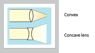 Convex
Concave lens
 
