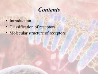 RECEPTORS DETAIL AND ITS TYPES LIKE GPCR | PPTX