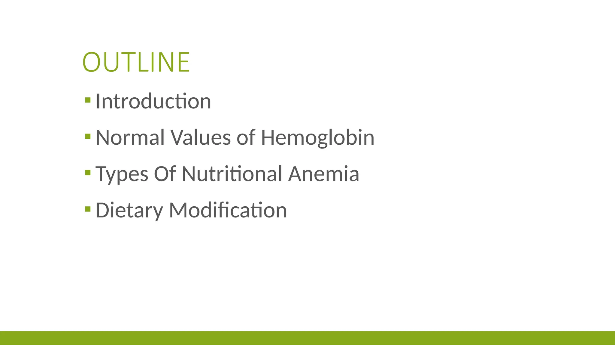Diet in Nutritional Anemia iron deficiency PPT