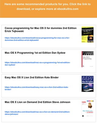 Cocoa programming for Mac OS X 2nd Edition Aaron Hillegass | PDF