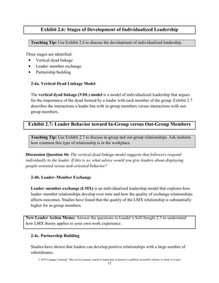 Leadership Experience 7th Edition Daft Solutions Manual | PDF