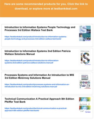 Introduction to Information Systems People Technology and Processes 3rd ...