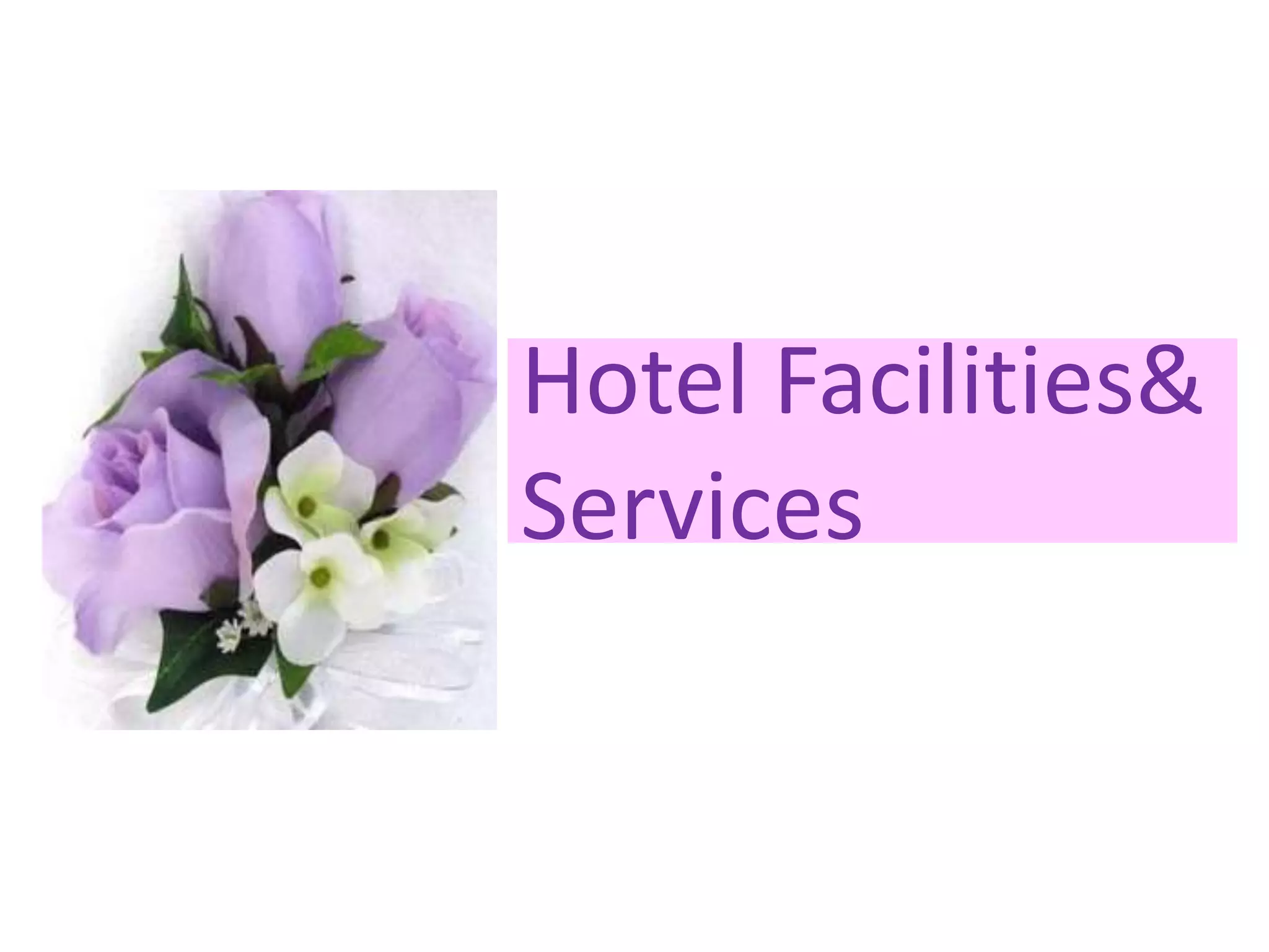 Hotel Facilities&
Services
 
