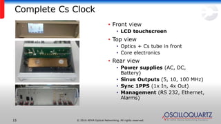 Preliminary Test Results: High Performance Optically Pumped Cesium Beam ...