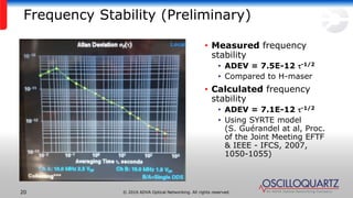Preliminary Test Results: High Performance Optically Pumped Cesium Beam ...