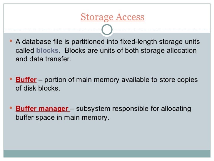 storage & file strucure in dbms