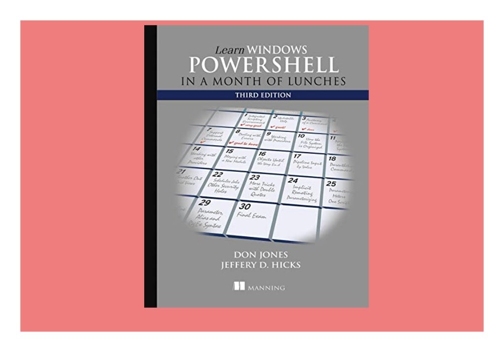 Download⚡ Learn Windows PowerShell in a Month of Lunches