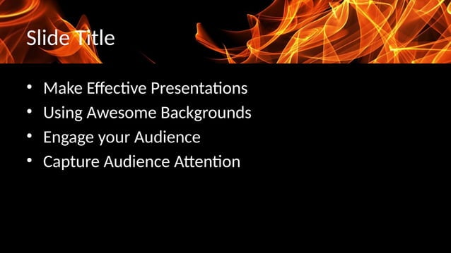 fire ppt for education you need to take as template | PPTX