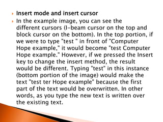 Ms word explore key functions in insert. | PPT