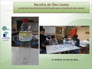 Recolha de Óleo Usado
(construção dos Kits de sensibilização para a recolha de óleo usado)
A construir os kits de óleo…
2016/2017
 