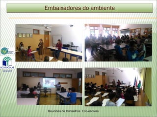 Embaixadores do ambiente
As nossas alunas
a fazerem velas...
Reuniões de Conselhos Eco-escolas
2016/2017
 
