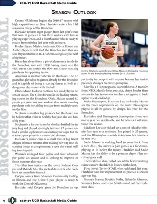 2016-17 UCO Women's Basketball Media Guide | PDF