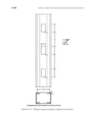 C-100 COVENIN – MINDUR 1618-98 ESTRUCTURAS DE ACERO PARA EDIFICACIONES
FIGURA C-15.3 Miembros compuestos sometidos a compresión ( continuación ).
 