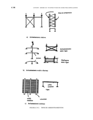 C-58 COVENIN – MINDIR 1618 –98 ESTRUCTURAS DE ACERO PARA EDIFICACIONES
FIGURA C-9.3. TIPOS DE ARRIOSTRAMIENTOS
 