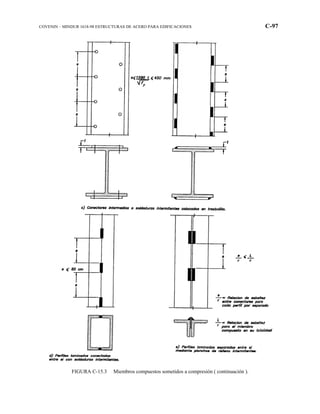 COVENIN – MINDUR 1618-98 ESTRUCTURAS DE ACERO PARA EDIFICACIONES C-97
FIGURA C-15.3 Miembros compuestos sometidos a compresión ( continuación ).
 