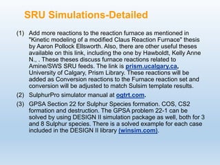 Refinery amine sour water and sulfur recovery unit SRU HYSYS.pdf
