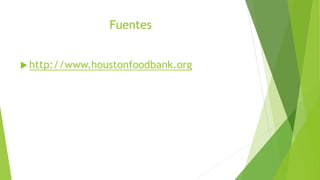 Fuentes
 http://www.houstonfoodbank.org
 