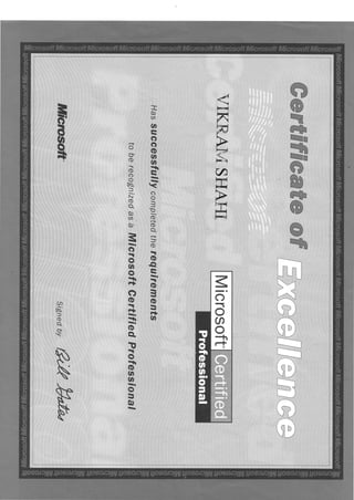 MCPS certificate