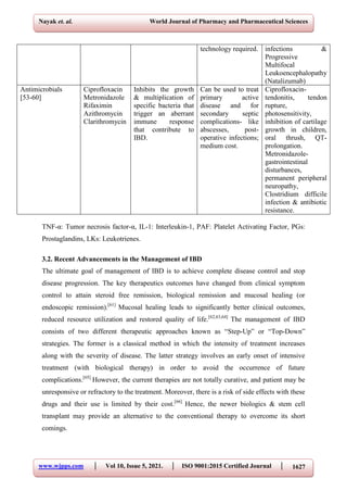 RECENT ADVANCES IN THE MANAGEMENT OF INFLAMMATORY BOWEL DISEASE | PDF